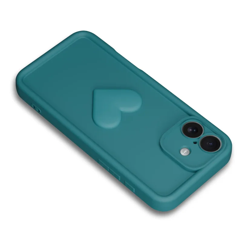 etui-do-iphone-17-silikonowe-serce-zielone-ze-szklem
