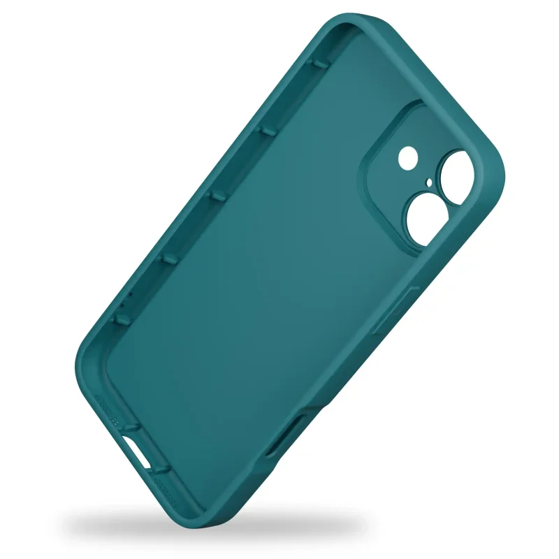 etui-do-iphone-17-silikonowe-serce-zielone-ze-szklem
