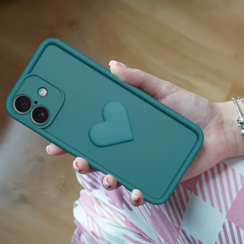 etui-do-iphone-17-silikonowe-serce-zielone-ze-szklem