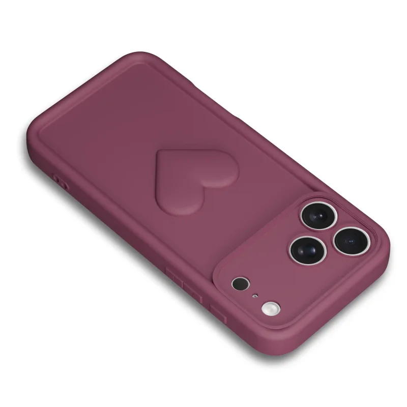 etui-do-iphone-17-pro-max-silikonowe-serce-burgundowe-ze-szklem