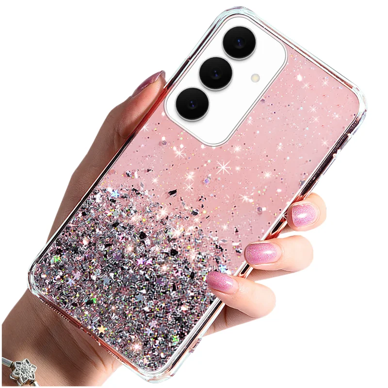 etui-do-samsung-galaxy-s25-fe-brokat-rozowe-ze-szklem