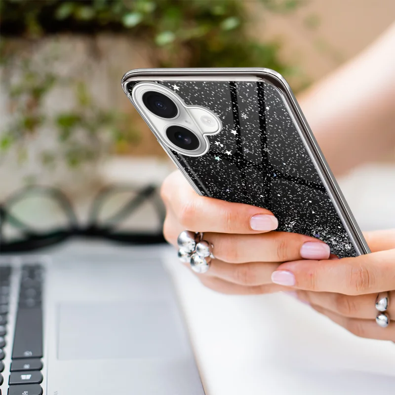 etui-do-iphone-17-brokat-czarne-ze-szklem