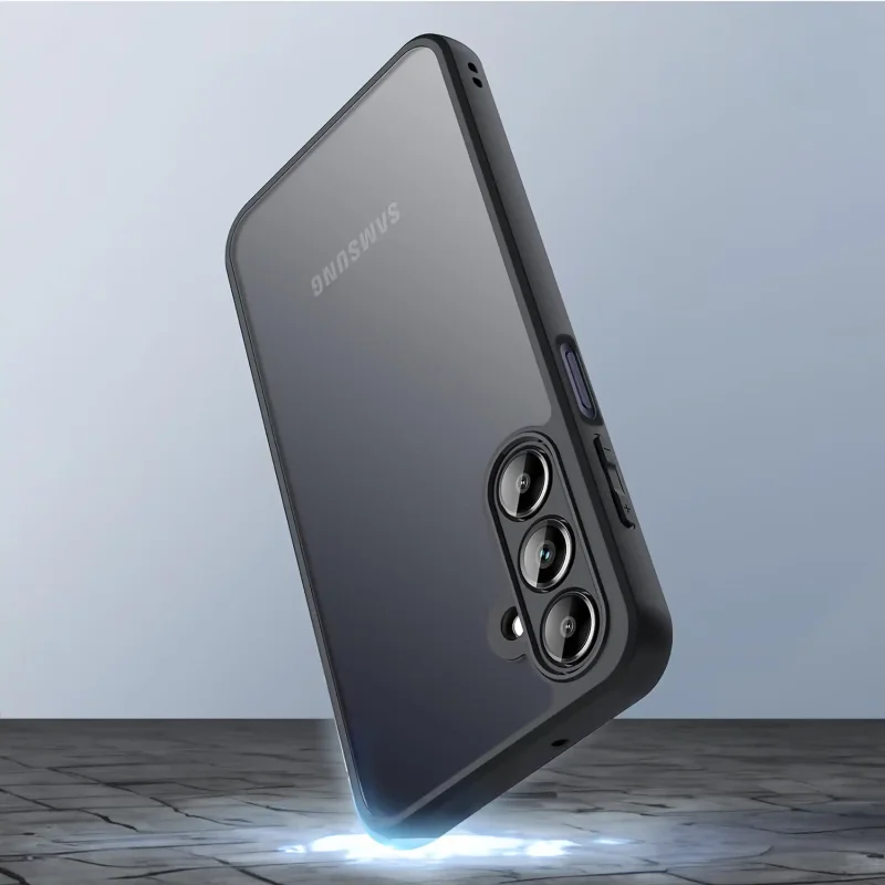 etui-do-samsung-galaxy-a17-przezroczyste-wzmacniane-czarne-z-zestawem-2-szkiel
