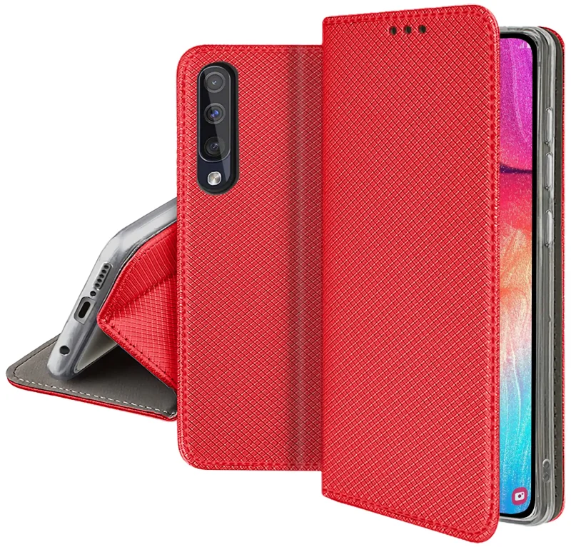 etui-do-samsung-galaxy-a50-czerwone-zamykane-ze-szklem