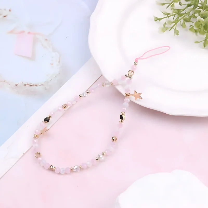 zawieszka-smycz-do-telefonu-z-koralikami-rozowa