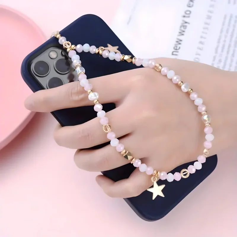 zawieszka-smycz-do-telefonu-z-koralikami-rozowa