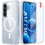 Etui do Samsung Galaxy A17 5G bezbarwne Magsafe ze szkłem