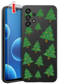 Etui do Samsung Galaxy A52 / A52s 5G różne wzory świąteczne ze szkłem