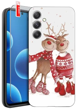 Etui do Samsung Galaxy S25 Fe różne wzory świąteczne ze szkłem