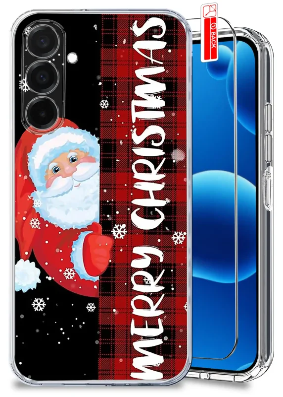 etui-do-samsung-galaxy-m16-5g-przezroczyste-z-wzorami-swiatecznymi-ze-szklem