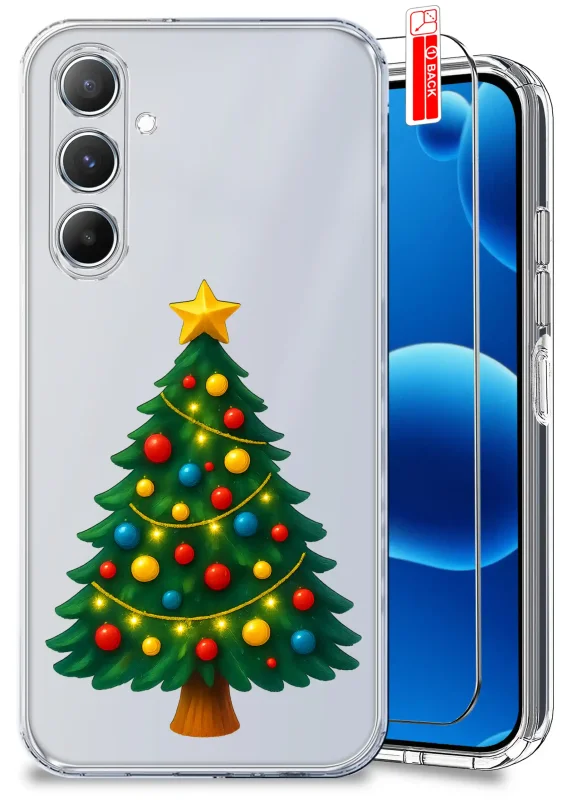 etui-do-samsung-galaxy-a16-5g-przezroczyste-z-wzorami-swiatecznymi-ze-szklem