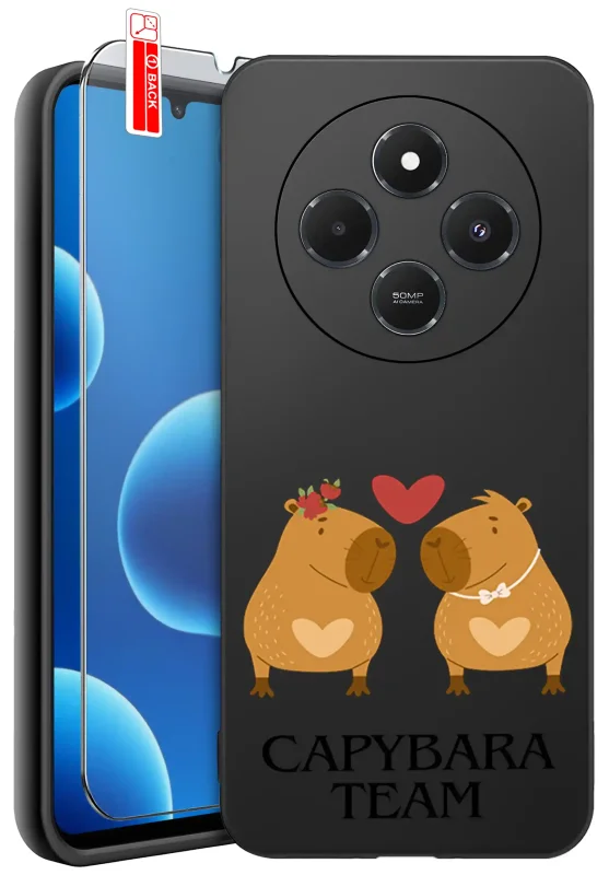 etui-do-xiaomi-redmi-14c-rozne-wzory-z-kapibara-ze-szklem