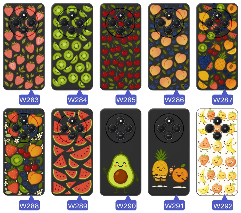 etui-do-xiaomi-redmi-14c-rozne-wzory-z-owocami-ze-szklem