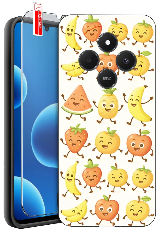 etui-do-xiaomi-redmi-14c-rozne-wzory-z-owocami-ze-szklem