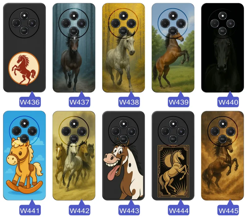 etui-do-xiaomi-redmi-14c-rozne-wzory-z-koniem-ze-szklem