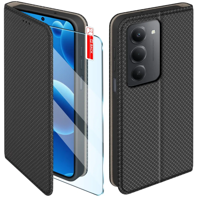 etui-do-xiaomi-redmi-15-4g-5g-czarne-zamykane-ze-szklem