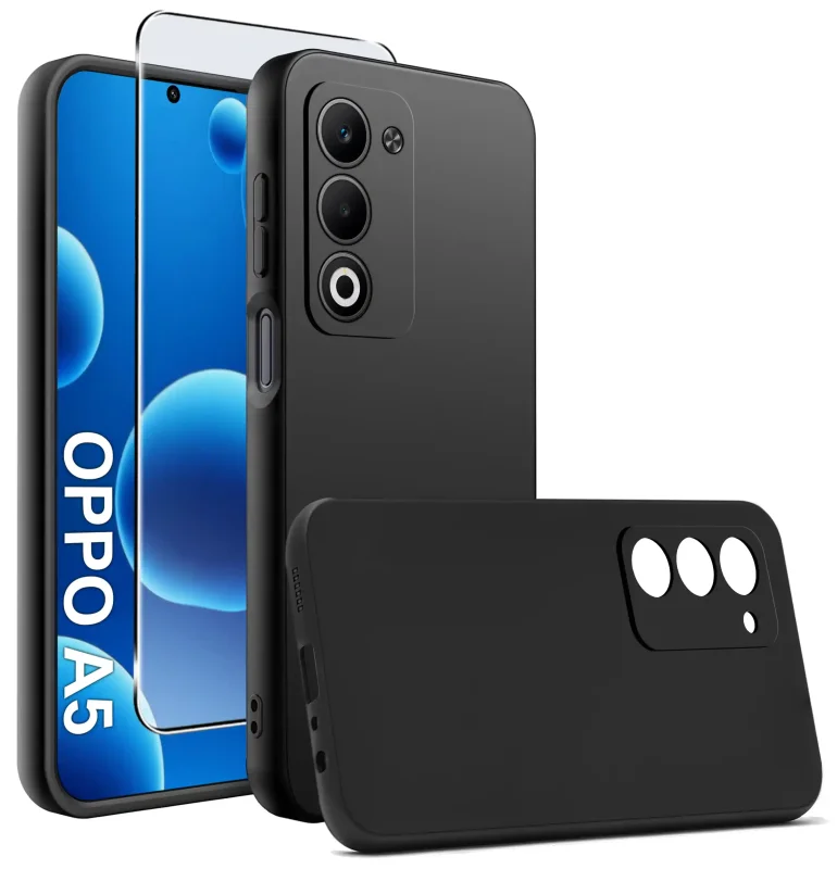 etui-do-oppo-a5-4g-a5-5g-czarne-matowe-ze-szklem