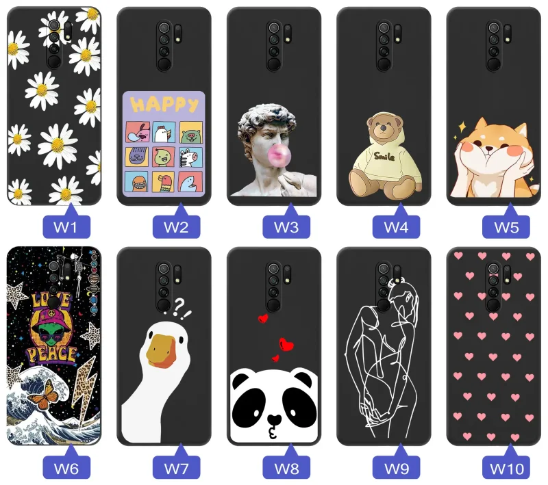 etui-do-xiaomi-redmi-9-rozne-wzory-fajne-ze-szklem