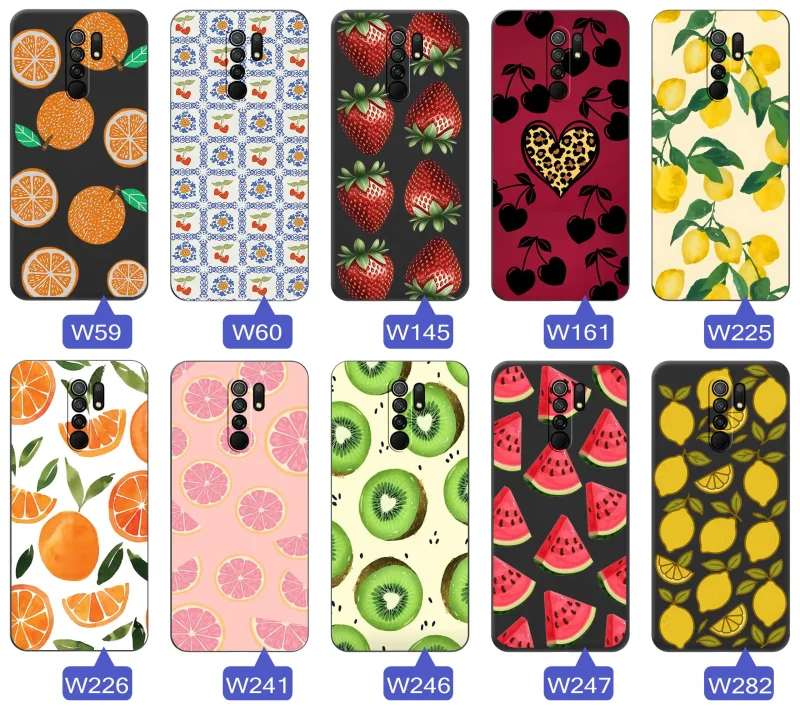 etui-do-xiaomi-redmi-9-rozne-wzory-z-owocami-ze-szklem