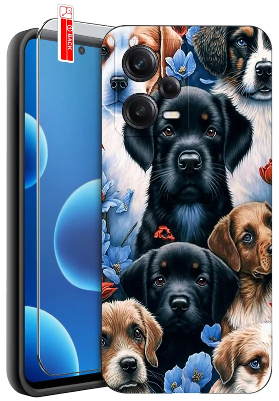 etui-do-xiaomi-redmi-note-12-5g-malowane-rozne-wzory-z-psem-ze-szklem