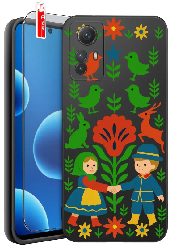 etui-do-xiaomi-redmi-note-12s-rozne-wzory-ludowe-ze-szklem