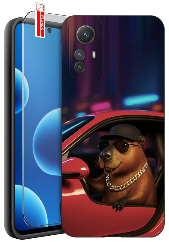 etui-do-xiaomi-redmi-note-12s-rozne-wzory-z-kapibara-ze-szklem