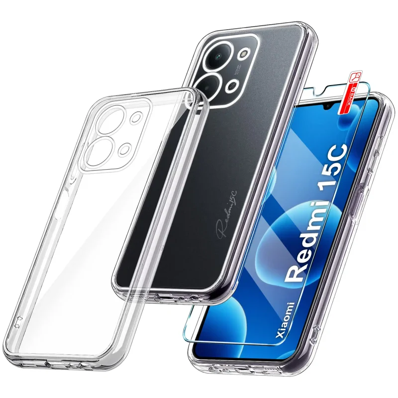 etui-do-xiaomi-redmi-15c-bezbarwne-wzmacniane-ze-szklem