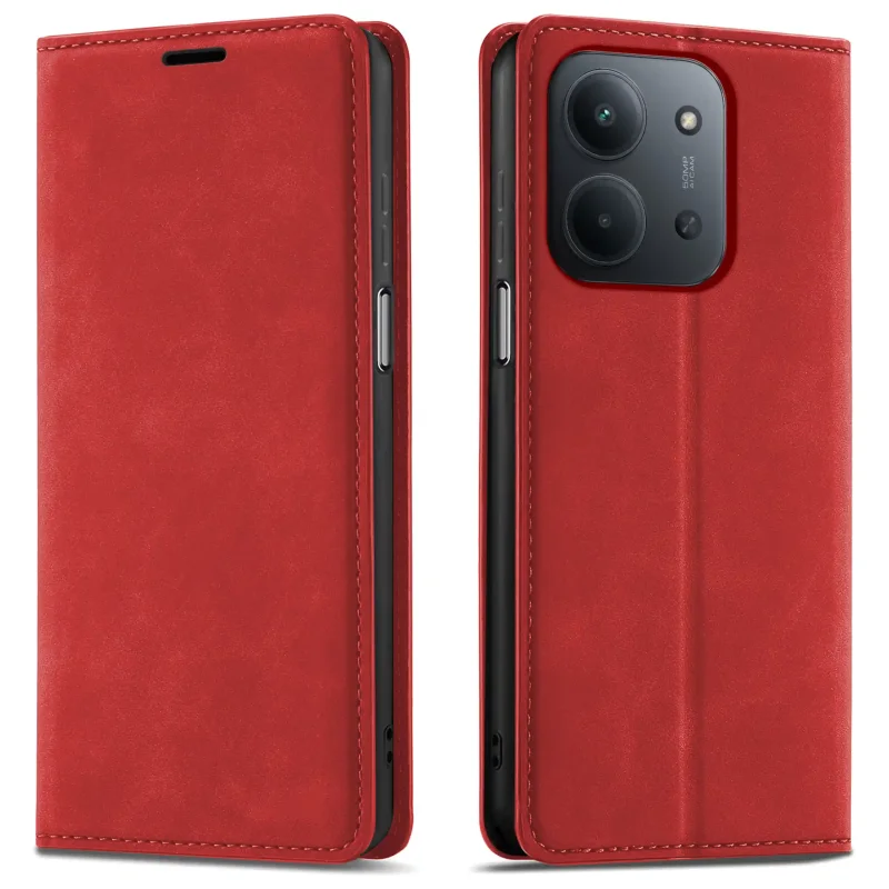 etui-do-xiaomi-redmi-15c-skorzane-velvet-zamykane-czerwone-ze-szklem