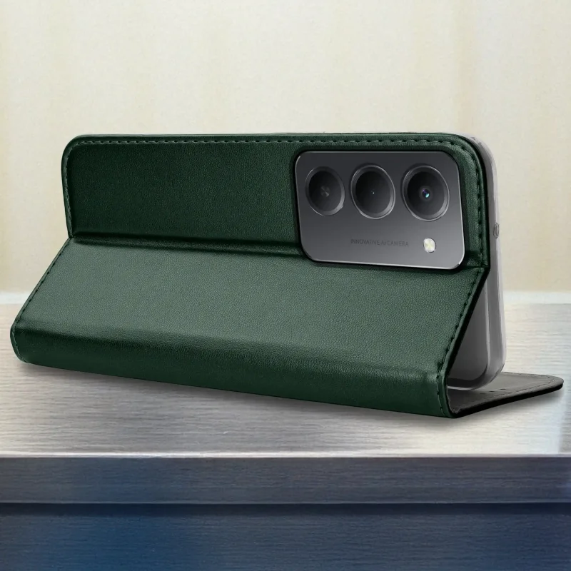etui-do-xiaomi-redmi-15-4g-5g-zielone-magnetyczne-zamykane-ze-szklem