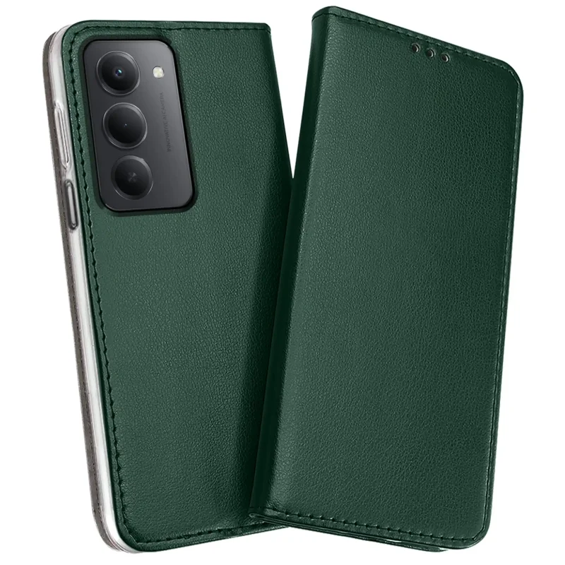 etui-do-xiaomi-redmi-15-4g-5g-zielone-magnetyczne-zamykane-ze-szklem