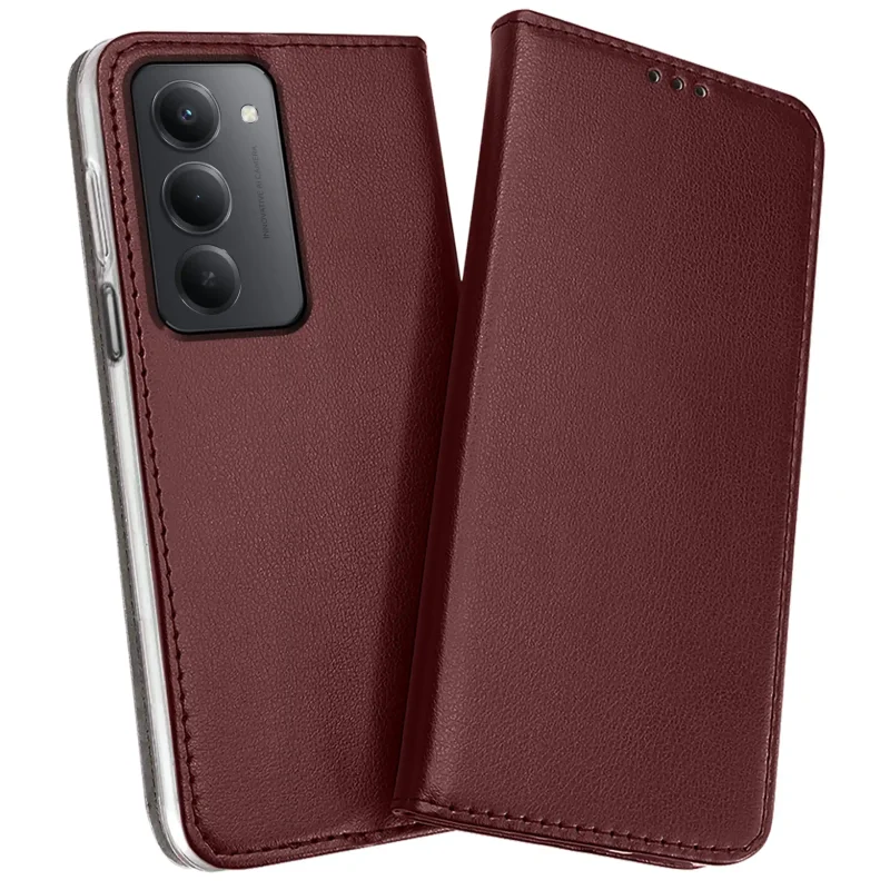 etui-do-xiaomi-redmi-15-4g-5g-burgundowe-magnetyczne-zamykane-ze-szklem