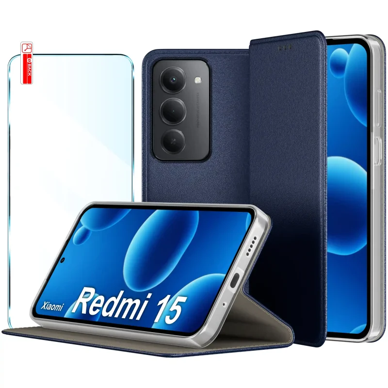 etui-do-xiaomi-redmi-15-4g-5g-granatowe-magnetyczne-zamykane-ze-szklem