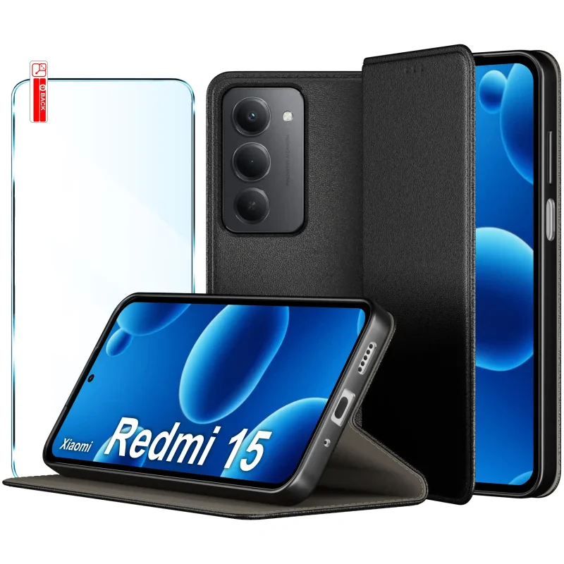 etui-do-xiaomi-redmi-15-4g-5g-czarne-magnetyczne-zamykane-ze-szklem