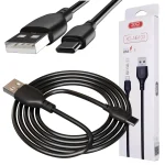 Kabel szybkie ładowanie Usb - Typ-c uniwersalny czarny 2m