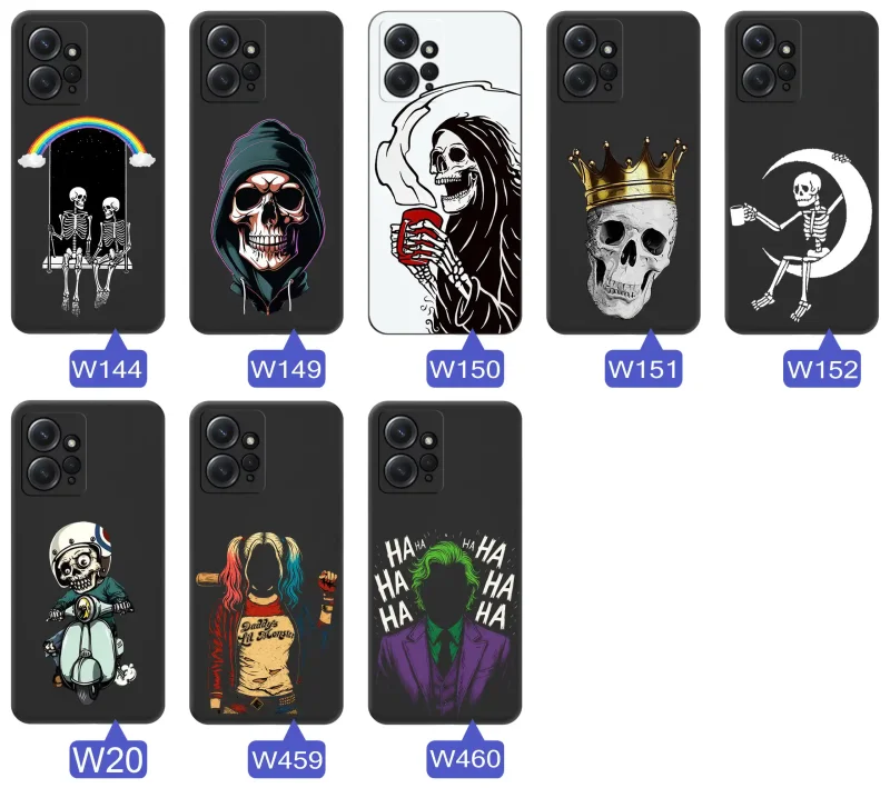 etui-do-xiaomi-redmi-note-12-4g-malowane-rozne-wzory-halloween-ze-szklem