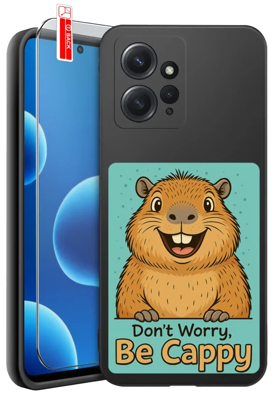 etui-do-xiaomi-redmi-note-12-4g-rozne-wzory-z-kapibara-ze-szklem