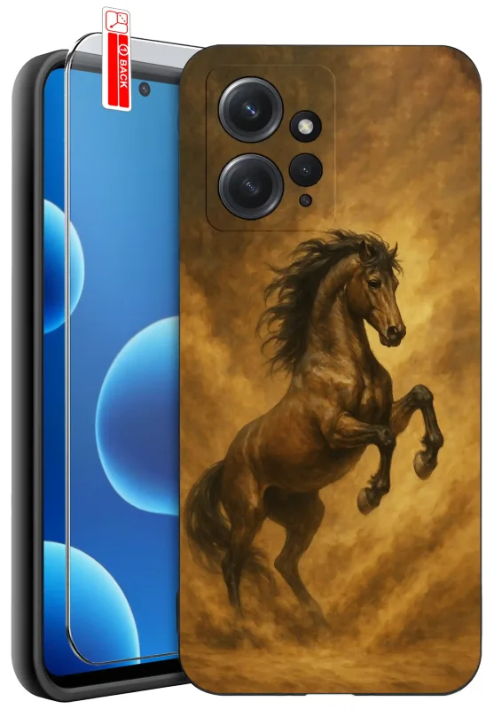 etui-do-xiaomi-redmi-note-12-4g-rozne-wzory-z-koniem-ze-szklem