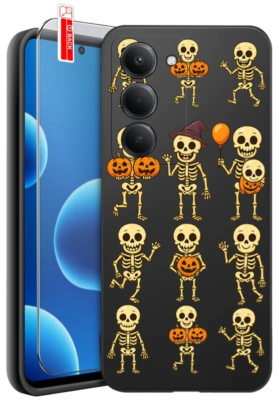 etui-do-xiaomi-redmi-15-4g-5g-rozne-wzory-halloween-ze-szklem