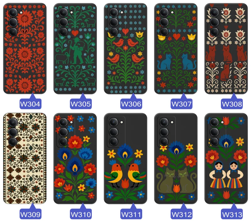 etui-do-xiaomi-redmi-15-4g-5g-rozne-wzory-ludowe-ze-szklem