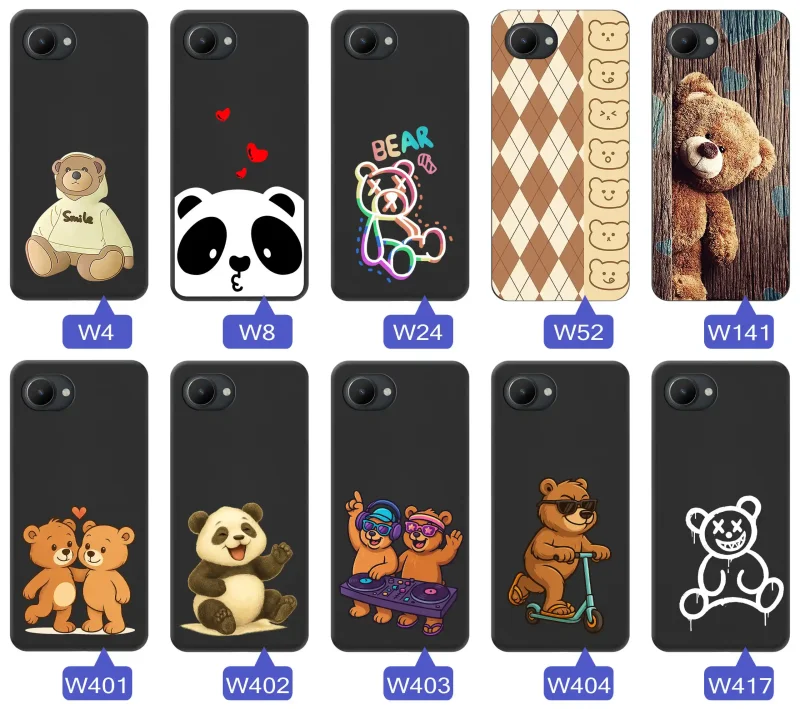 etui-do-realme-c30-rozne-wzory-z-misiem-ze-szklem