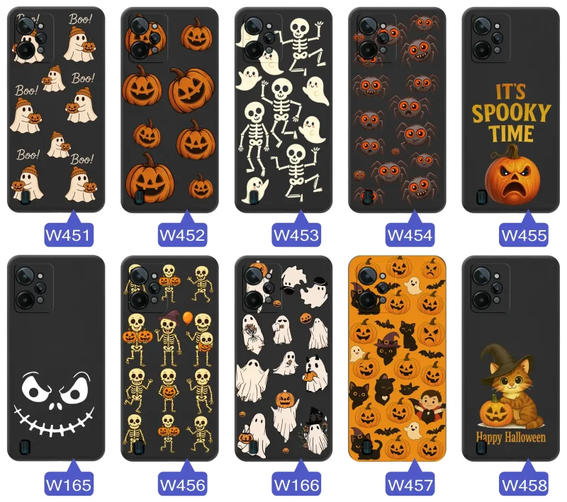 etui-do-realme-c31-malowane-rozne-wzory-halloween-ze-szklem