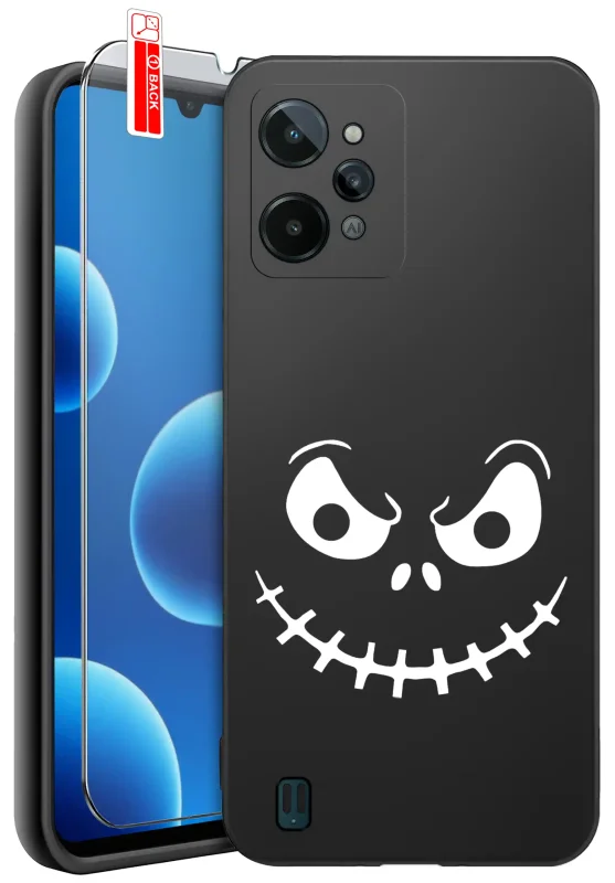 etui-do-realme-c31-malowane-rozne-wzory-halloween-ze-szklem