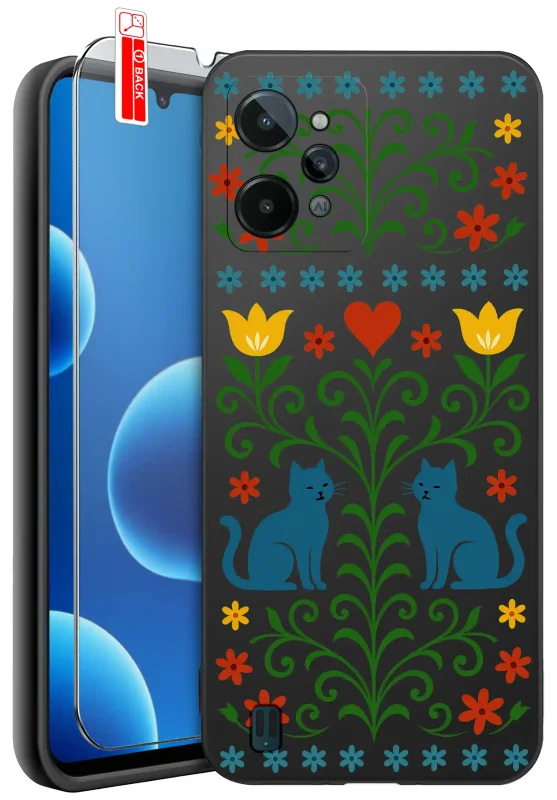 etui-do-realme-c31-rozne-wzory-ludowe-ze-szklem