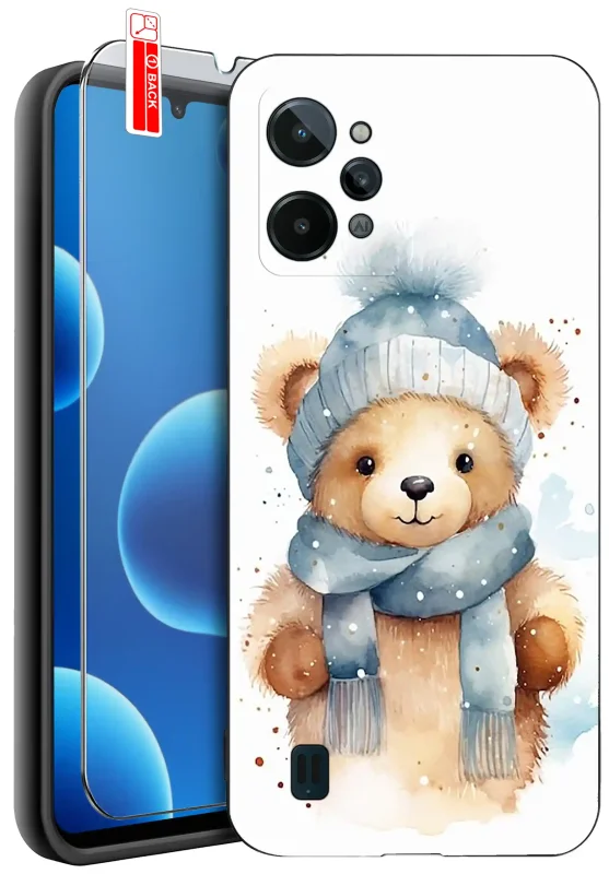 etui-do-realme-c31-rozne-wzory-zimowe-ze-szklem