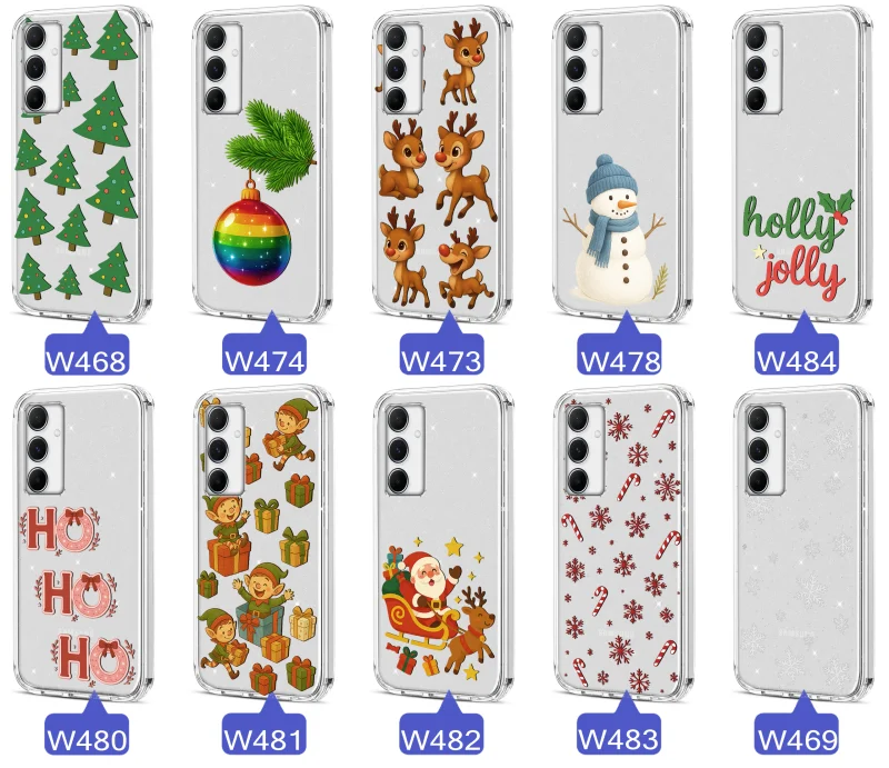 etui-do-samsung-galaxy-a05s-przezroczyste-brokatowe-z-wzorami-swiatecznymi-ze-szklem
