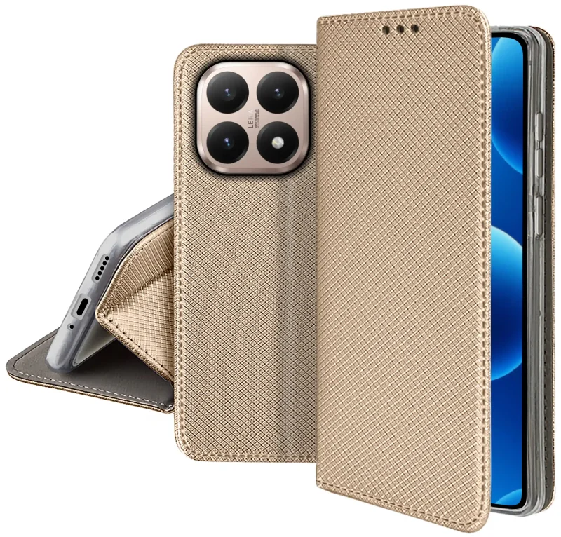 etui-do-xiaomi-15t-5g-zlote-zamykane-ze-szklem