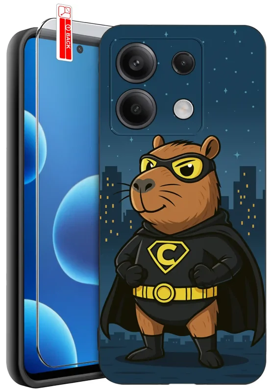 etui-do-xiaomi-redmi-note-14s-rozne-wzory-z-kapibara-ze-szklem