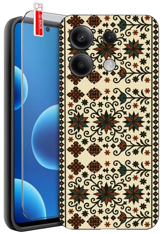 etui-do-xiaomi-redmi-note-14s-rozne-wzory-ludowe-ze-szklem