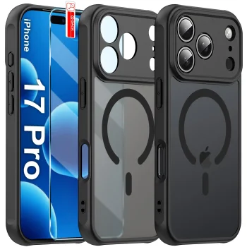 Etui do iPhone 17 Pro Magsafe Matt czarne ze szkłem