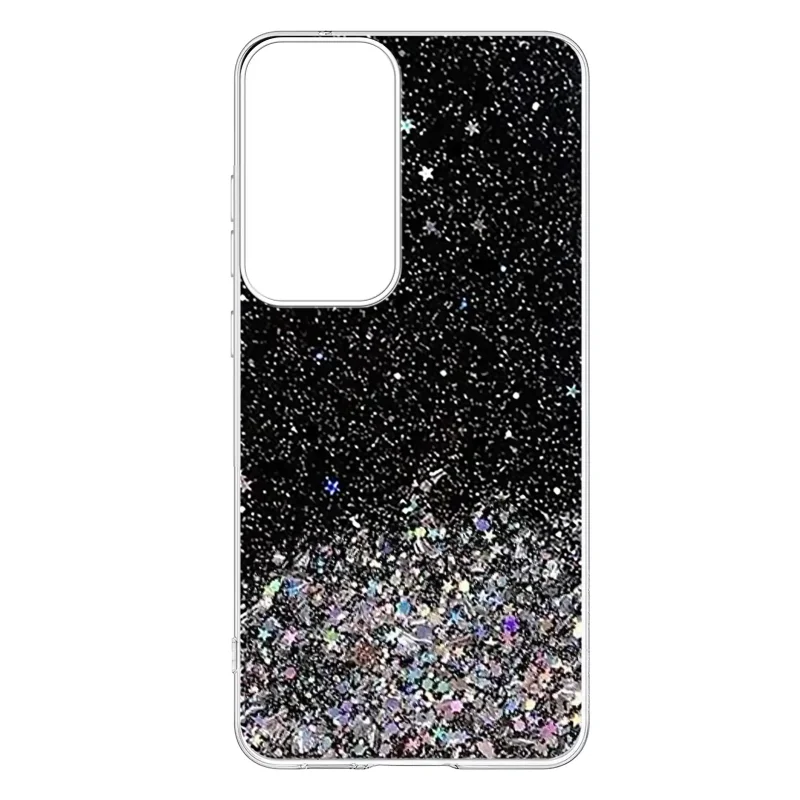 etui-do-samsung-galaxy-s25-brokat-czarne-ze-szklem